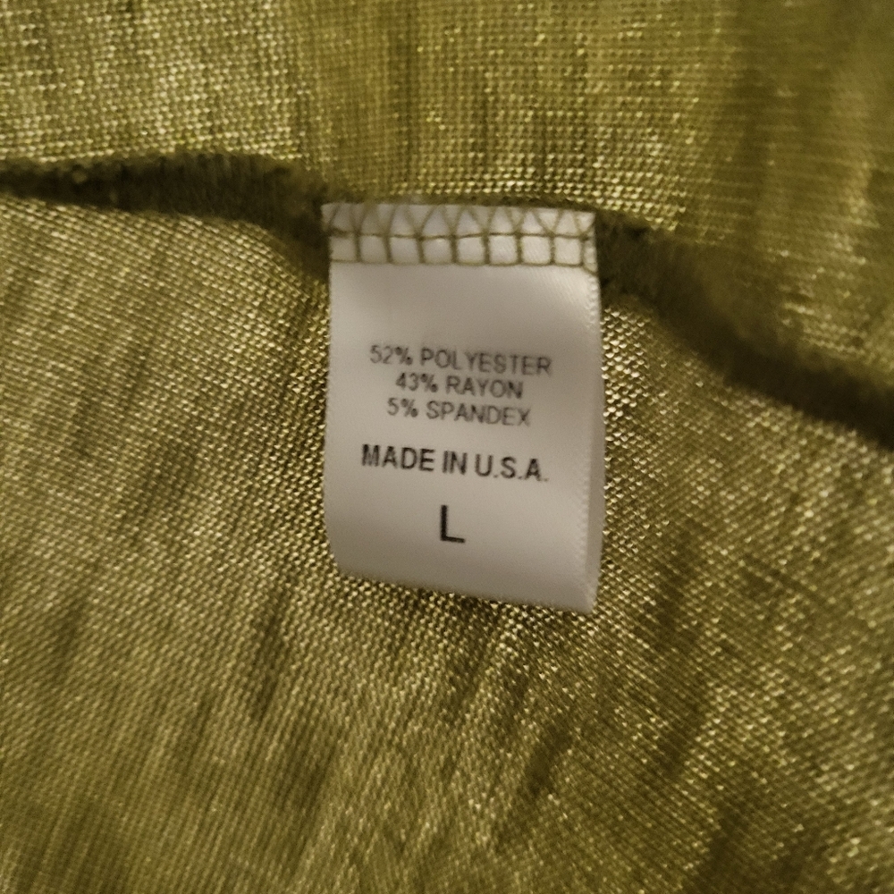 Bobeau Olive Open Front Cardigan - Picture 5 of 5